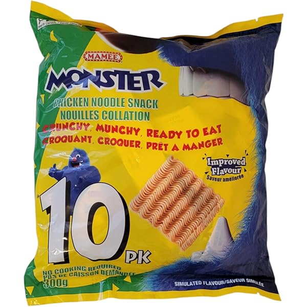 Amazon.com: Mamee Monster Family Pack Snack Noodles 25g